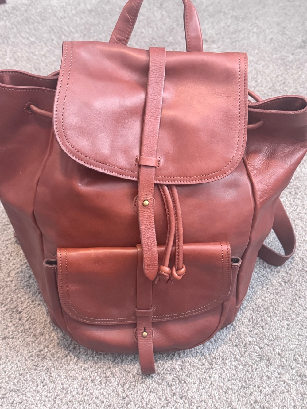 Madewell leather cinch backpack